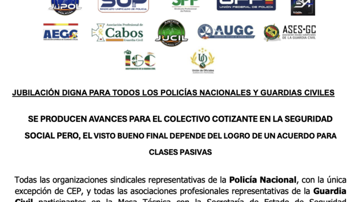 SE PRODUCEN AVANCES PARA EL COLECTIVO COTIZANTE EN LA SEGURIDAD SOCIAL PERO, EL VISTO BUENO FINAL DEPENDE DEL LOGRO DE UN ACUERDO PARA CLASES PASIVAS